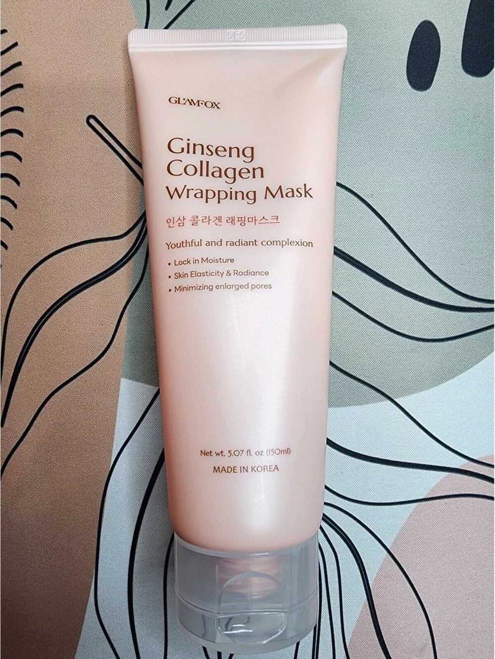GLAMFOX Ginseng Collagen Wrapping Mask With Applicator - 5.07 fl oz